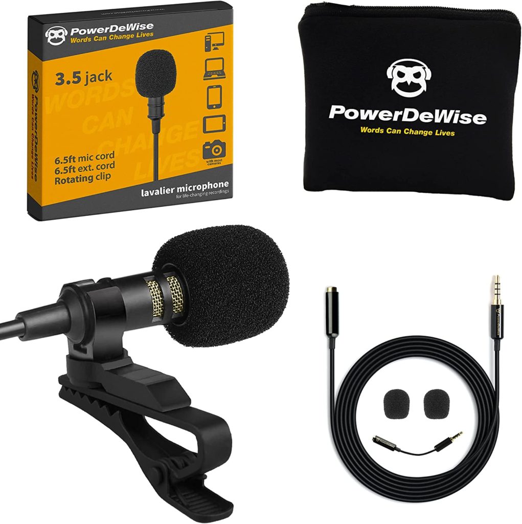 PowerDeWise Professional Grade Lavalier Clip On Microphone1