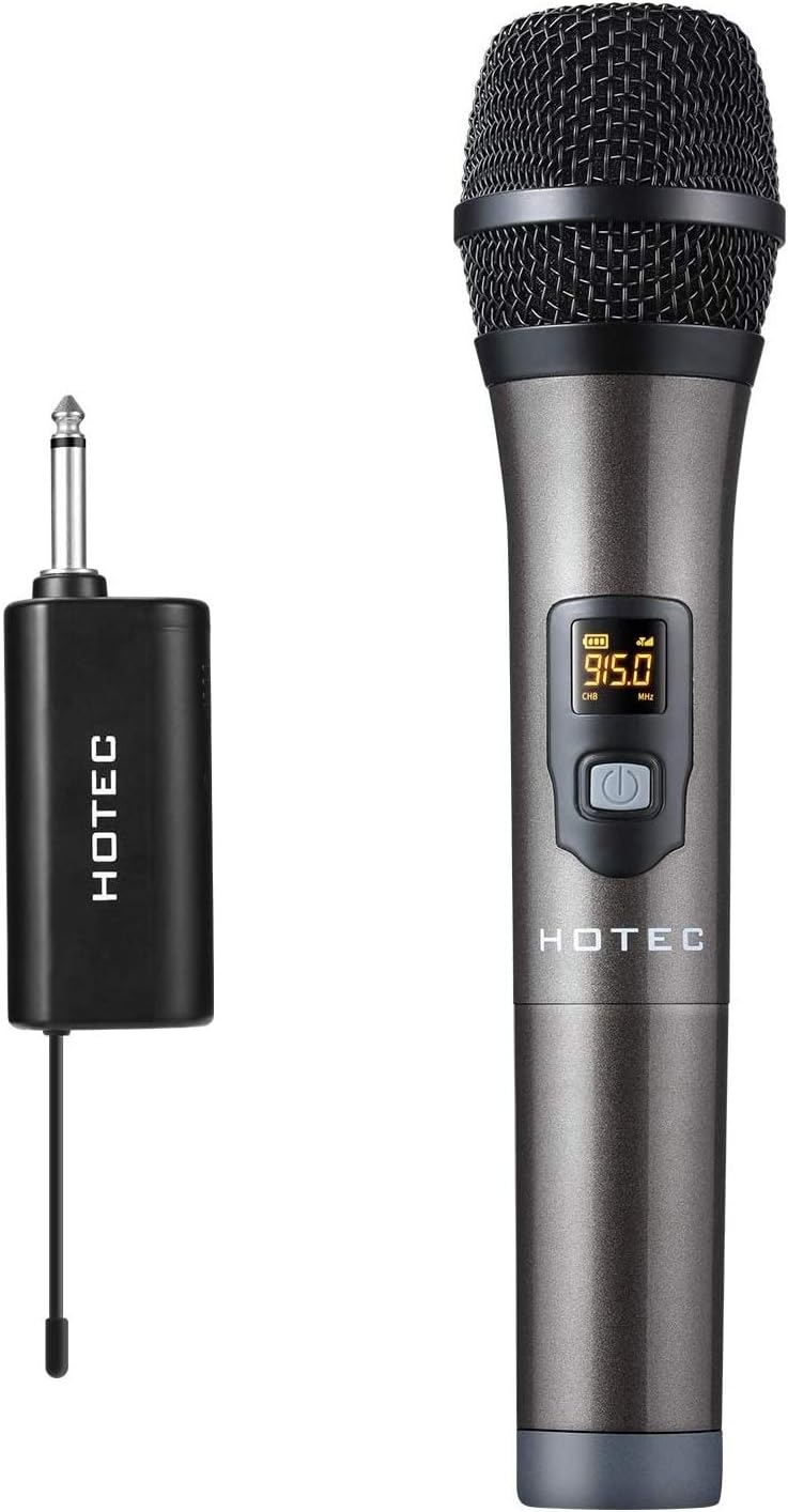 HOTEC UHF Wireless Dynamic Handheld Microphone with Rechargeable1